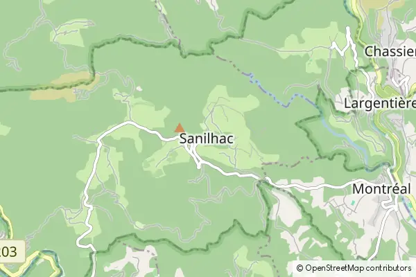 Mapa Sanilhac