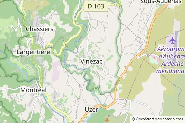 Mapa Vinezac