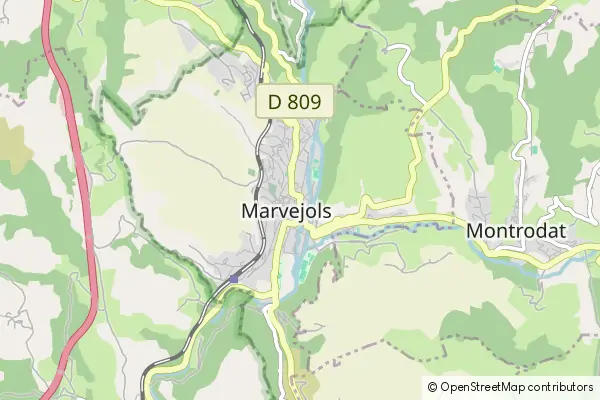 Mapa Marvejols