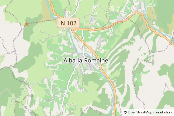 Mapa Alba-la-Romaine