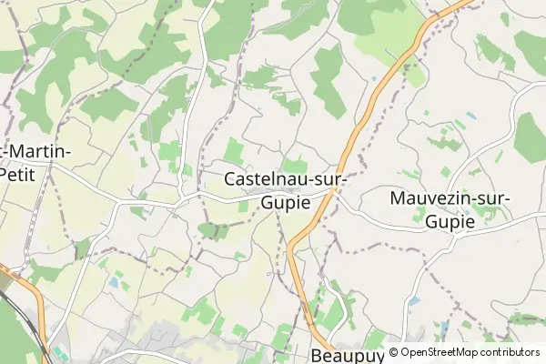 Mapa Castelnau-sur-Gupie