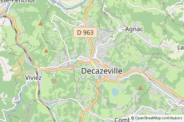 Mapa Decazeville