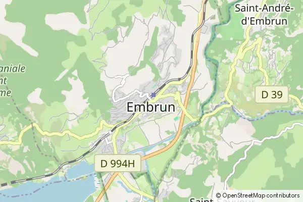 Mapa Embrun