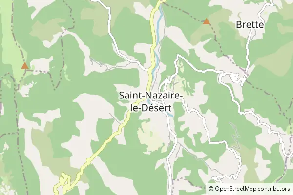 Mapa Saint-Nazaire-le-Désert