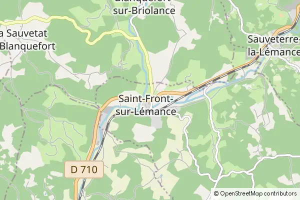 Mapa Saint-Front-sur-Lémance