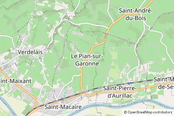 Mapa Le Pian-sur-Garonne