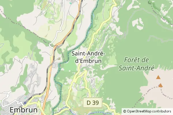 Mapa Saint-André-d'Embrun