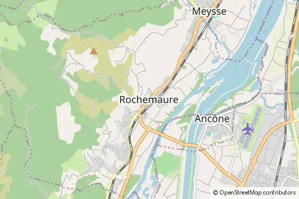 Mapa Rochemaure