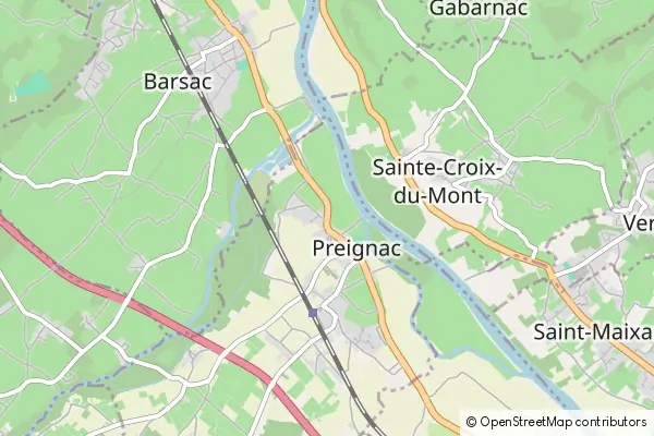 Mapa Preignac