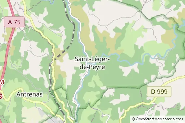 Mapa Saint-Léger-de-Peyre