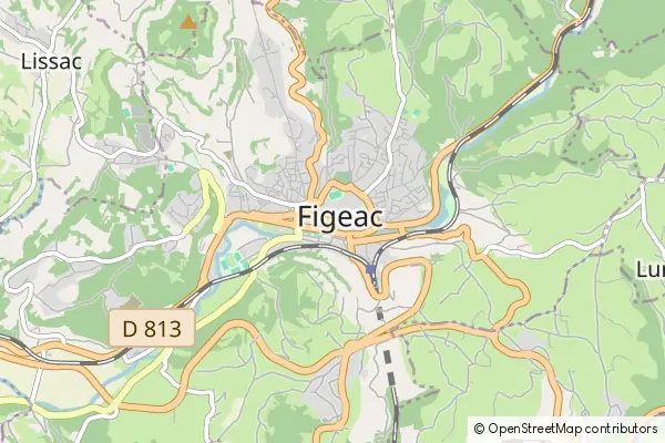 Mapa Figeac