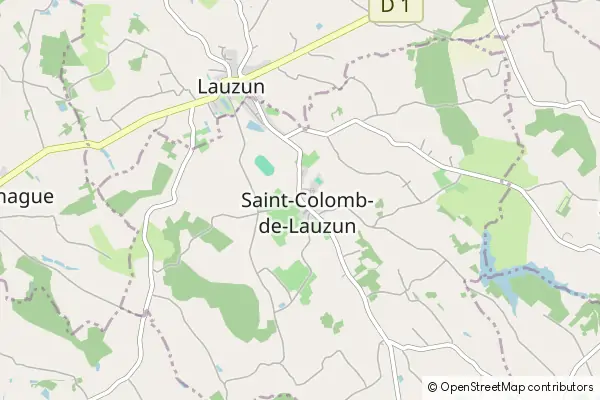 Mapa Saint Colomb de Lauzun