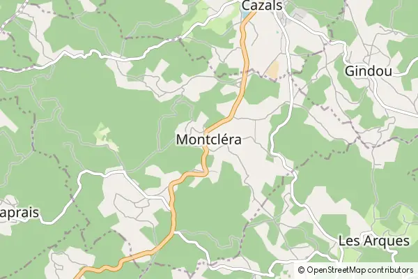 Mapa Montcléra