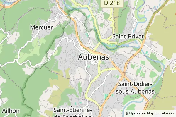 Mapa Aubenas