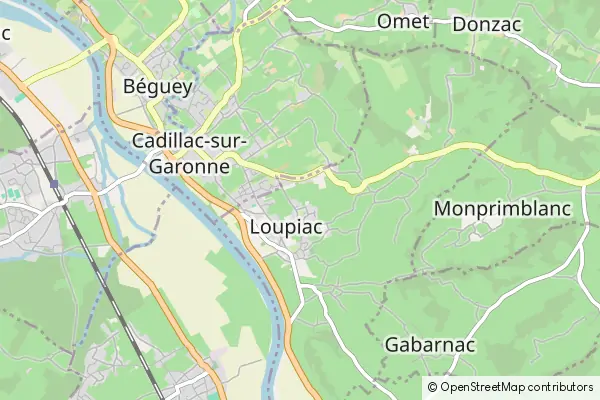 Mapa Loupiac