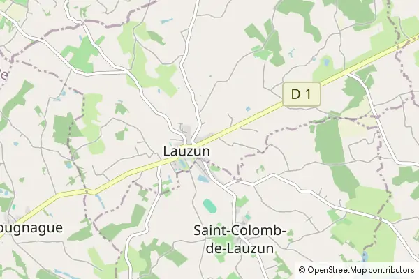 Mapa Lauzun