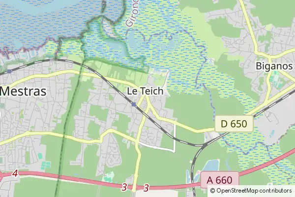 Mapa Le Teich