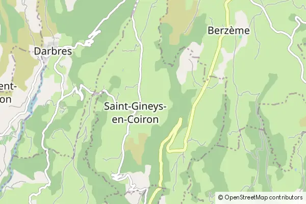 Mapa Saint-Gineis-en-Coiron