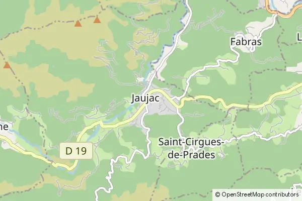 Mapa Jaujac