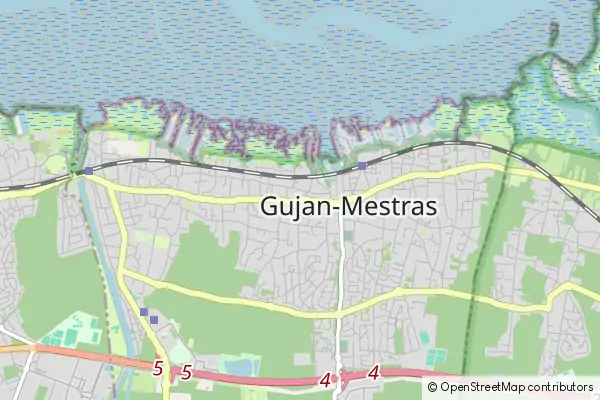 Mapa Gujan-Mestras