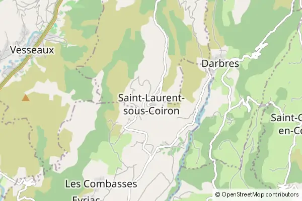 Mapa Saint-Laurent-sous-Coiron