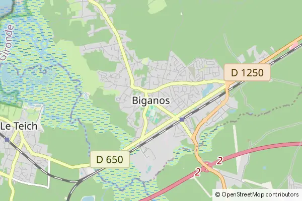 Mapa Biganos