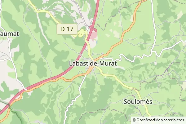 Mapa Labastide-Murat