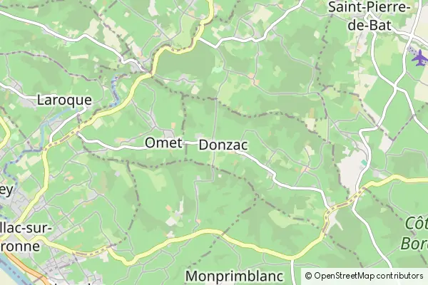 Mapa Donzac