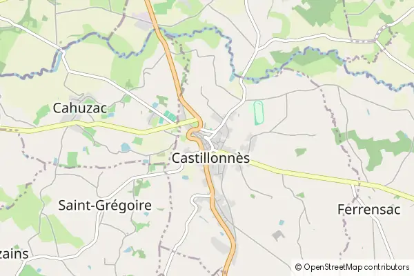 Mapa Castillonnès