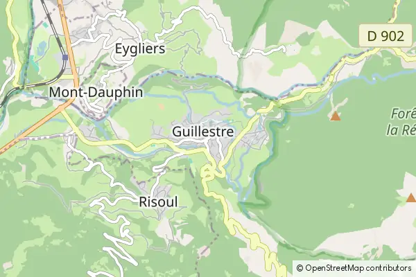 Mapa Guillestre