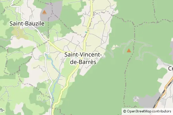 Mapa Saint-Vincent-de-Barrès