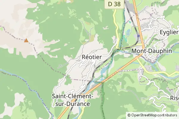 Mapa Réotier