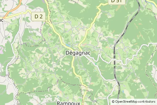 Mapa Dégagnac