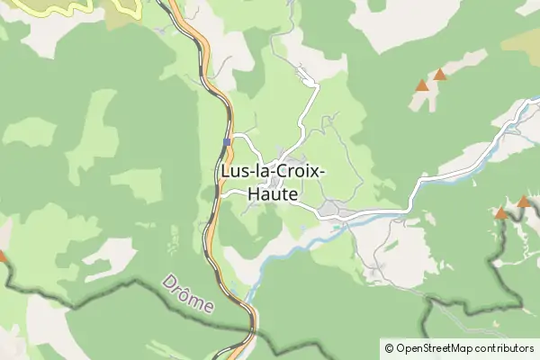 Mapa Lus La Croix Haute