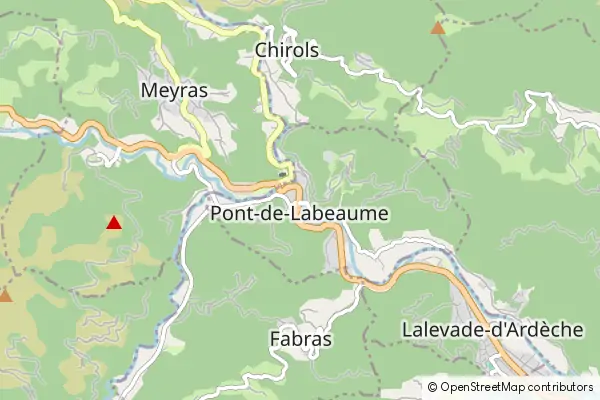 Mapa Pont-de-Labeaume