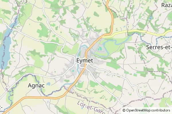 Mapa Eymet