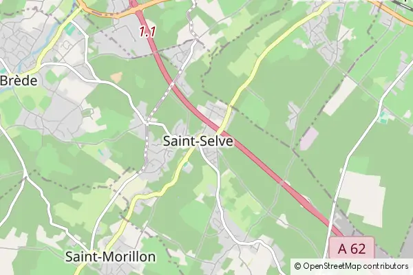 Mapa Saint-Selve