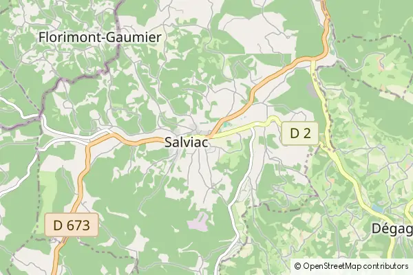 Mapa Salviac