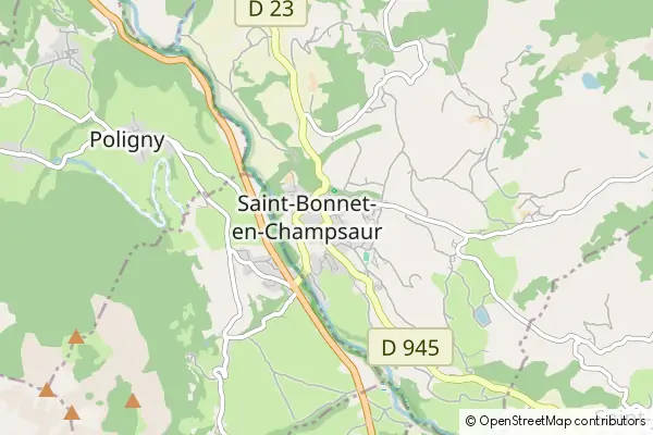 Mapa Saint-Bonnet en Champsaur