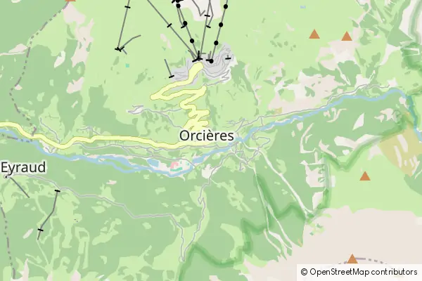 Mapa Orcières