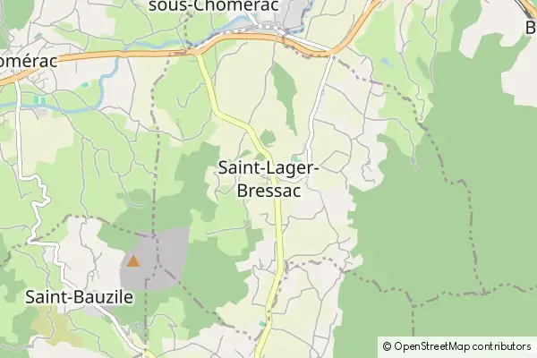 Mapa Saint-Lager-Bressac