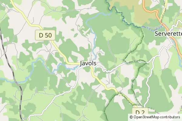 Mapa Javols