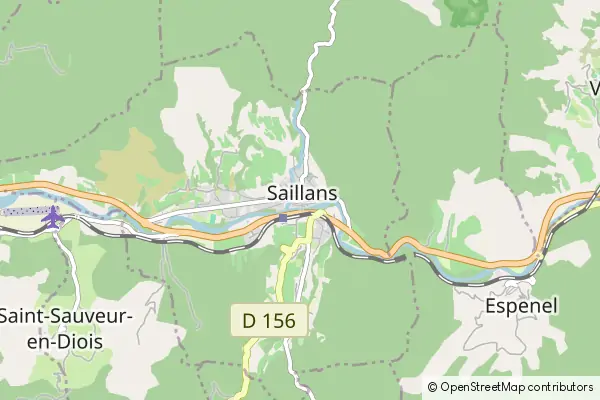 Mapa Saillans