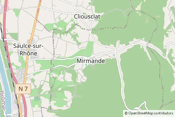 Mapa Mirmande