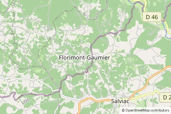 Mapa Florimont-Gaumier