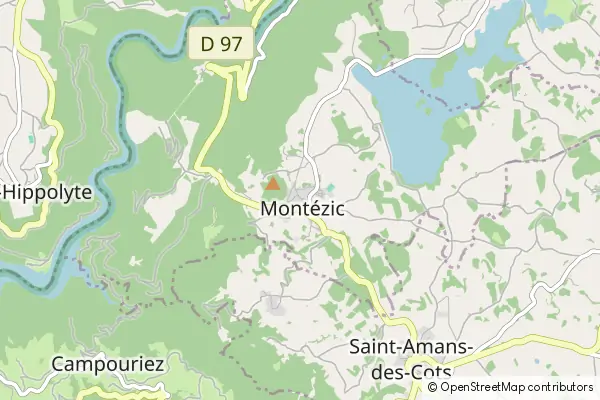 Mapa Montézic