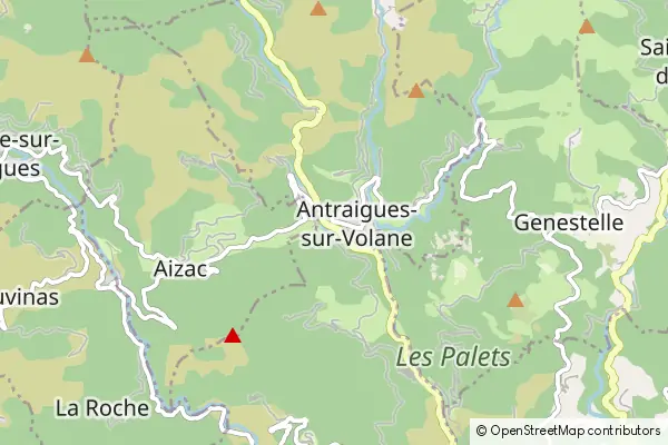 Mapa Antraigues-sur-Volane