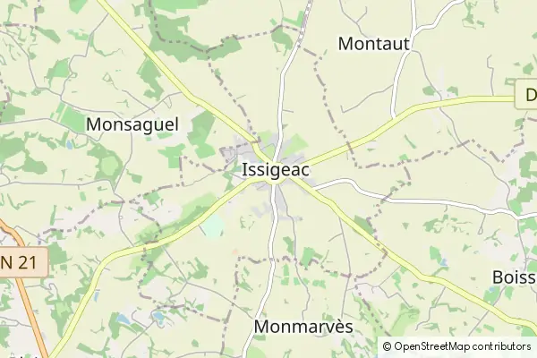 Mapa Issigeac