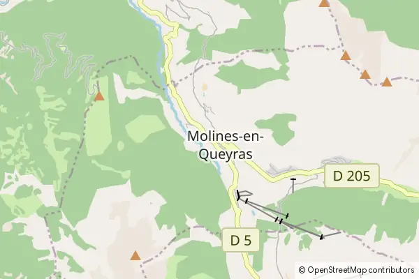 Mapa Molines-en-Queyras