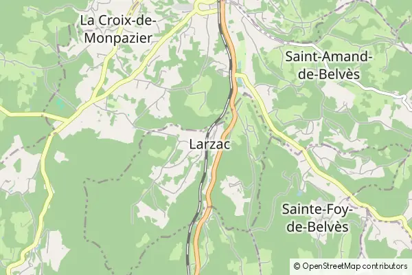 Mapa Larzac